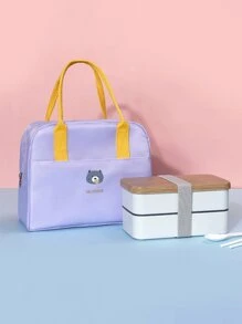 1 Stück Bento Tasche, isolierte Tasche mit Kältepack für Ausflüge, Picknick, Handtasche, isolierte Lunch Box Tasche