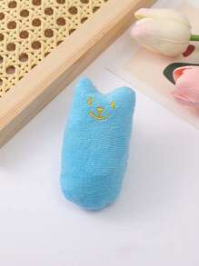 猫玩具毛绒猫薄荷玩具带表情拇指玩具，摇铃纸用于宠物猫咀嚼牙齿护理抓挠 - 彩色 - 查看 16