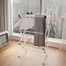 Un séchoir à linge sans installation en une seconde, sur pied, pour balcon, séchage de couettes, refroidissement domestique, séchoir à linge télescopique, pliable, épais, simple, pour chambre à coucher