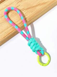 1pc Colorful Keychain Lanyards, Keyring, Phone Accessories, Short Leash Clips, Cellphone Case Keychain Gift Souvenir Car Accessories Bag Charm School Cute Goth Y2k - Color - View 14