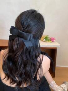 女式大号蝴蝶结发夹蝴蝶结发夹爪爪发夹发夹发夹蝴蝶结发夹大号黑色缎面蝴蝶结蝴蝶结蝴蝶结蝴蝶结发夹 - 彩色 - 查看 8