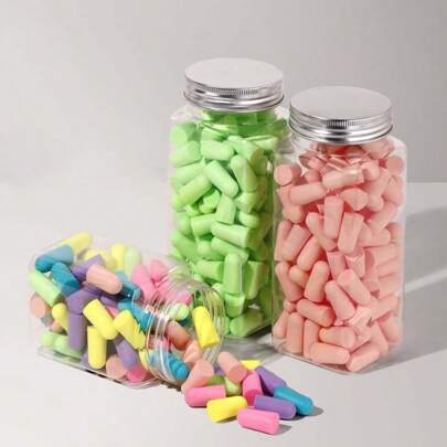 Memory Foam Silicone Earplugs, Student Dorm Sleeping Noise-Proof Bullet Earplugs, Comfortable Sleeping Noise Reduction Accessories