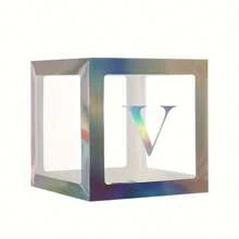 1 pièce Boîte à lettres transparente personnalisée pour anniversaire, mariage, boîte à ballons avec nom, décorations pour 1er anniversaire, miel/chérie/chéri, décorations de Noël, grande boîte transparente, décorations pour fête, décoration de maison, décoration de cheminée, boîte de douche (les matériaux en papier sont sujets à la casse)