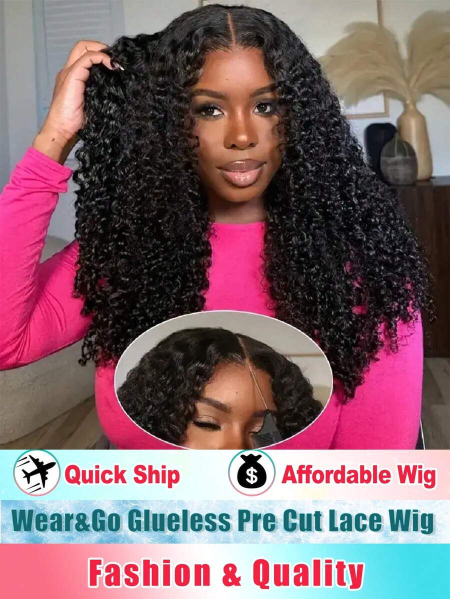 250% Density 4X4 Deep Wavy Wigs With Tiny Knots 100% Brazlilian Virgin Human Hair #1B Wave Lace Frontal Wigs Natural Color Glueless Pre Cut Wigs Pre Plucked With Baby Hair HD Transparent Lace Front Wigs For Women Long 40inch