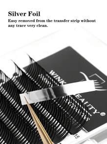 Winky Beauty Nass aussehende Wimpernbüschel Wimpernverlängerung 12 Reihen A-Form Cosplay Manga Wispy Teufel Spitzen Büschel Weiche Streifen Wimpern Nerz Flauschig Einzeln Russisches Volumen Natürliche Vorgefertigte Fächer Falsche Wimpern Zubehör Make-up Tools für Wimpernkünstler Beauty Salon Halloween 0,07 mm D-Locken 8-15 mm