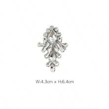 Handmade Crystal Water Drop Decor Cloth Patch, Small Size For DIY Clothes, Shoes, Bags Embellishment