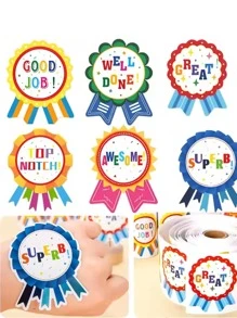 100 pièces Autocollants de récompense, Autocollants de récompense et d'encouragement, Étiquettes de récompense, Cadeaux de récompense pour les enseignants et la classe