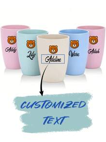 Reusable Drinking Cups,Mouthwash Cup Unbreakable Reusable Drinking Cup For Adult,Wheat Straw Unbreakable Cup - Multicolor - View 3