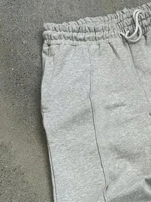 男士休闲印花时尚百搭运动裤，简约纯色直筒裤，秋季