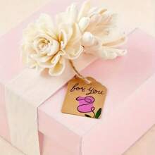 25/50/100pcs Kraft Paper Gift Tags With Jute Ropes, Suitable For Weddings, Birthdays, Holidays, Party Favors, Handmade Packaging, DIY Gift Decorations And Hanging Decorations.
