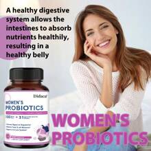 Women's Probiotic Supplement - D-Mannose, Cranberry, Prebiotics & Digestive Enzymes - Supports Yeast & PH Balance - 120 Capsules - 1 chai - Xem 4
