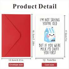 Witzige Geburtstagskarte für Ihn oder Sie - Humorvolle Liebesgrußkarte mit Sternenmuster Design - inklusive Umschlag, ideal für jeden besonderen Anlass, 12,7x17,8cm - mit Umschlag, Weihnachten