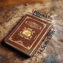 1 件海盗笔记本 - 独特的海盗风格，记录您的狩猎和冒险故事，非常适合记笔记、日记、办公室使用