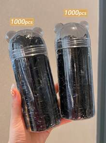 1800/2000个一次性发圈，女士时尚可爱款，多种颜色，粗细款式可选，适合日常使用和送礼。马尾辫发圈、发绳、橡皮筋、发圈、发饰、发饰、发圈、发饰、发带 - 彩色 - 查看 10