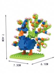 1 Stück niedliches aufbaubares Flamingo/Möwen/Kakadu Vogel Modell, DIY Nano Bausteine, Erwachsener Schreibtisch Sammlerstück, Spielzeuggeschenk, Neujahrgeschenk