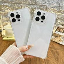Funda de teléfono a prueba de choques con cojín de aire, adecuada para Apple 15 ProMax/16/14/13/12/X/16 PRO/11/12 PRO/15 PRO, minimalista, nueva y suave, anti explosión