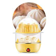 Steamer Boiler 2 Tiers Egg Boiler Multifunctional - Ginger - View 3