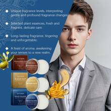 Bálsamo de Perfume Sólido para Hombre (Aroma Sándalo) – Fragancia Masculina Fresca y Natural, Portátil y de Aroma Duradero para Uso Diario - 1 - Ver 4