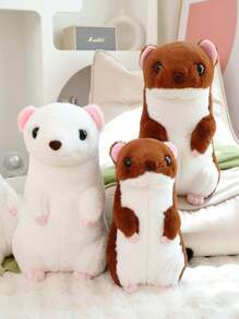 1PC40cm 15,74in Búp bê chồn lông mềm mại mới đuôi ngắn Đồ chơi sang trọng Gối ngủ Gối sofa Gối chuột - Nhiều màu - Xem 2