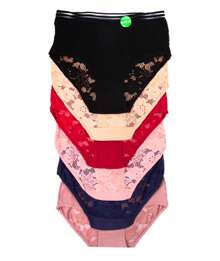 Lot Of 12 Pieces Of Sexy And Comfortable Cotton Panties For Women In Wholesale Quality - 彩色 - 查看 3