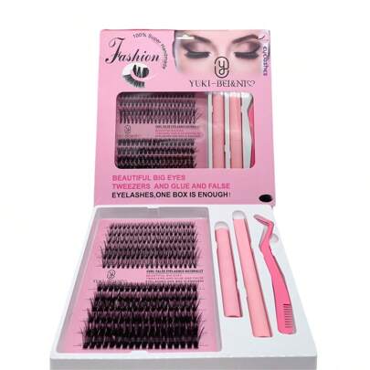 Set de Pestañas Postizas con Pinzas , Incluye Removedor y Pegamento