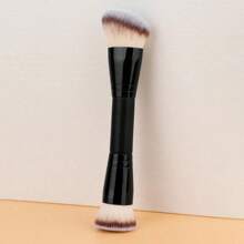 1pc Portable Dual-Ended Multi-Functional Makeup Brush For Face, Men & Women, Including Foudation Brush, Contour Brush, Powder Brush, Blush Brush