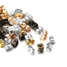 200pcs/Pack Simple & Fashionable Metal Butterfly Earplug Ear Caps, DIY Handmade Jewelry Accessories