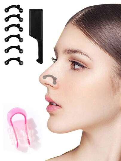 3/8 piezas Dispositivo para levantar y dar forma a la nariz, dispositivo de belleza invisible e indoloro para la nariz, corrector de puente nasal