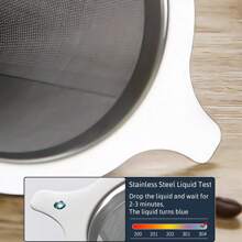 Pour Over Coffee Dripper Stainless Steel Reusable Filter Paperless Cone Coffee Maker Dripper For 1-2 Cup - Silver - View 6