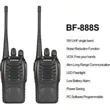 1pc BAOFENG BF-888S UHF Radio UHF 400-480MHz Amateur Radio Handheld Two Way Radio - Portable Walkie Talkies For Adults, Hiking Biking Camping