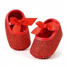 Infant Girl Moccasins Princess Sparkly Mary Jane Dresses Shoes Premium Lightweight Soft Sole Crib Shoes Toddler Shoes