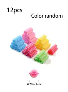 Set de rulos de espuma de memoria - Rulos de espuma sin daño por calor con clips, varillas rizadoras sin calor de varios tamaños para ondas de playa/rizos en espiral, herramientas de peinado de salón en el hogar para todo tipo de cabello, rulos, rizos sin calor, rizado del cabello, productos y accesorios para el cabello, artículos esenciales de belleza y viaje para barbería y salón - Multicolor - Ver 8