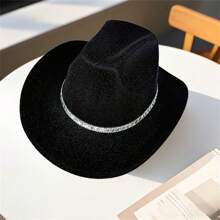 Cowgirl Hat Set, Shiny Cowboy Hat With Heart Sunglasses Neckerchief Photo Booth Props