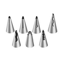 7Pcs Pleated Skirt Piping Tips Set,Stainless Steel Ruffle Piping Nozzles Icing Tips Set For Pastry Cupcakes,Cakes Cookies Decorating - Silver - View 9