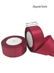 Ruy băng satin họa tiết hoa hồng, 4cm x 50 yard/cuộn, ruy băng dệt không phai màu, thích hợp để làm hoa hồng ngày Valentine, đám cưới, tiệc tùng, phụ kiện tóc, nơ, trang trí đám cưới, thiệp mời, trang trí sinh nhật, đồ thủ công DIY, các dự án may vá. - Nhiều màu - Xem 20