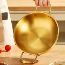 Stainless Steel Soup Pot, Korean Ramen Pot, Seafood Pot, Suitable For Induction Cooktop, Electric Stove, Cooking Instant Noodles, Hot Pot