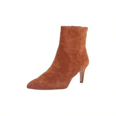 Sam Edelman Ulissa Frontier Brown Pointed Toe Kitten Heel Bootie Ankle Boot
