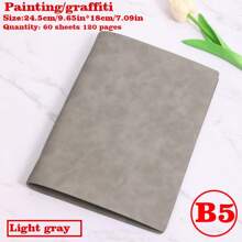 1/2/3 Libros, Cuaderno con tapa blanda desmontable, 60 hojas 120 páginas, estilo minimalista; Material suave, encuadernación espiral para reemplazo fácil, papel amigable con los ojos para escritura a doble cara, adecuado para oficina/escuela/vida diaria/cuaderno/bloc de dibujo, disponible en dos tipos de páginas, rayadas y en blanco.