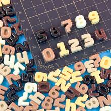 10/30/50pcs Mixed Multi-Color Resin Alphabet Letters, Flat Bottom, Mini ABCD English Style, For DIY Jewelry Making, Earrings, Phone Cases, Hair Accessories, Keychains, Charms Decoration