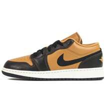 Big Kid's Jordan 1 Low SE BG Flax/Black-Baroque Brown (HQ3604 201) - màu nâu - Xem 1