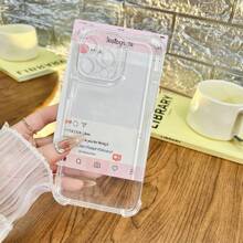 Funda de teléfono a prueba de choques con cojín de aire, adecuada para Apple 15 ProMax/16/14/13/12/X/16 PRO/11/12 PRO/15 PRO, minimalista, nueva y suave, anti explosión