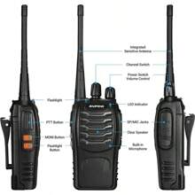 1pc BAOFENG BF-888S UHF Radio UHF 400-480MHz Amateur Radio Handheld Two Way Radio - Portable Walkie Talkies For Adults, Hiking Biking Camping