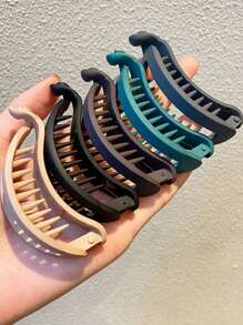 Elegant Ponytail Claw Clip, Simple & Stylish Hair Accessories For Women, Banana Hair Clips,Flat Hair Clips For Women Girls Hair Accessories For Thick Thin Curly Hair Small Hair Clips For Ponytail,Suitable For Fall Decor, Indoor, Outdoor, Dating, Daily Life, Gift Giving,Work And Shower Home Bathroom Decor Back To School Hair Accessories - Multicolor - View 7