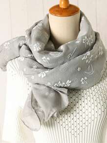 1 chiếc khăn choàng nữ màu trơn, chất liệu jacquard, thời trang và thanh lịch, có thể dùng làm khăn trùm đầu, khăn choàng hàng ngày/buổi tối, khăn che nắng khi đi du lịch và quà tặng ngày lễ. - Nhiều màu - Xem 9