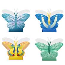 Set de 12 cajas de regalo con diseño de mariposa, decoración de mesa para boda, decoración central para fiestas, meriendas, Día de San Valentín, Día de la Madre (colores aleatorios)