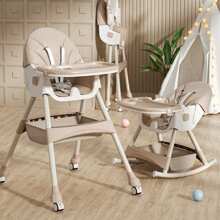 Silla Periquera Portatil De Comer Para Bebe Plegable Asiento,Asiento para niños - Beis - Ver 9