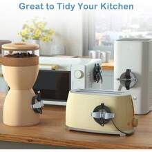 Cord Organizer For Appliances, 8 Pack Upgraded Kitchen Appliance Cord Organizer Stick On Appliance Wire Organizer Wire Wrapper For Kitchen Appliances Mixers, Coffee Maker, Pressure Cooker