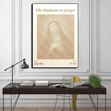 1pc Pop Modern Wall Arts Posters Minimalist Abstract Portrait Art Canvas Printing Posters Dormitory Living Room Bedroom Home Decoration (Unframed-Style)