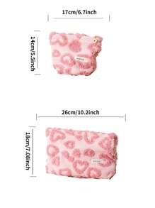 1 件小袋钱包收纳袋化妆旅行袋储物袋小化妆包精致提花化妆包，便携且极具吸引力的储物袋，便携式护肤品和洗漱用品包，手提包，女士户外便携包，轻巧，外出必备！ - 彩色 - 查看 10