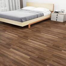 1卷加厚棕色自粘防滑浴室地砖、厨房地贴，自粘家居装饰防水地板覆盖物，易于安装的墙贴，适用于卧室、客厅、办公室、厨房 - 彩色 - 查看 5